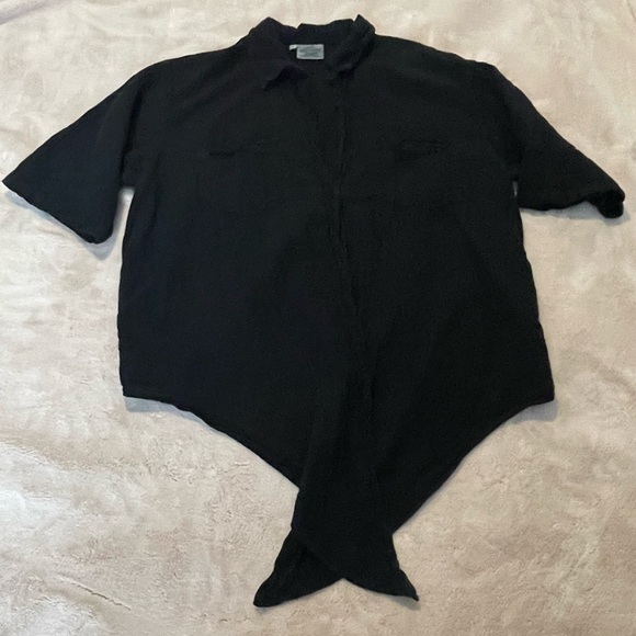 Cottonseed 100% Cotton Tie-Front Top (L) - Picture 3 of 5